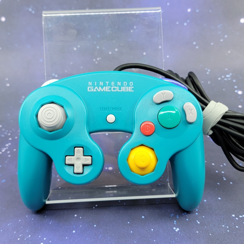 Nintendo GameCube Controller Emerald Blue Japan Import DOL-003 Wired Teal D